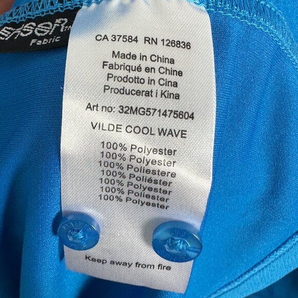 J Lindeberg Blue Long Sleeve Polo Shirt Blue Mens Size Medium Fieldsensor Vilde - Picture 9 of 16